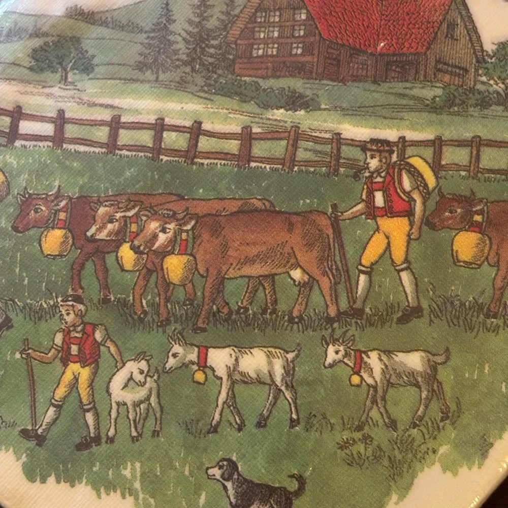 Vintage Wida Decorative Napkins Made in Switzerland 1 Pk Available 25 Count